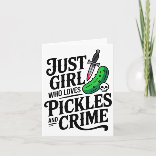 Cute Just A Girl Who Loves Ckles And Crime Hallowe カード (正面)