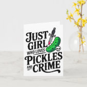 Cute Just A Girl Who Loves Ckles And Crime Hallowe カード (黄色い花)