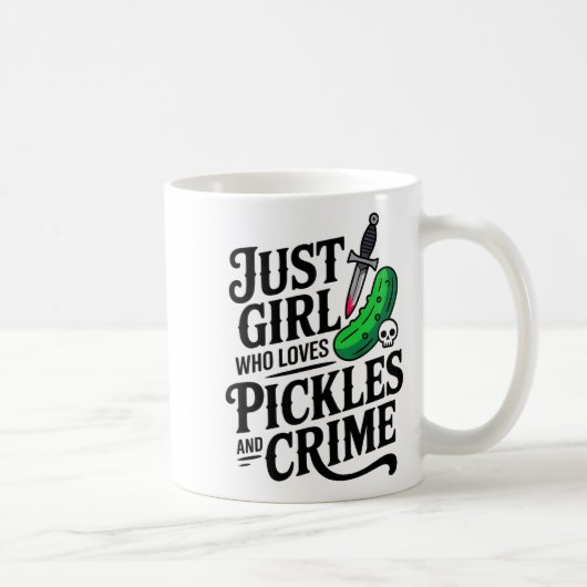 Cute Just A Girl Who Loves Ckles And Crime Hallowe コーヒーマグカップ (右)
