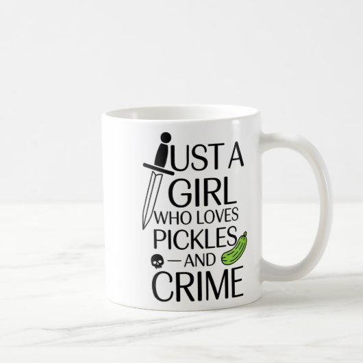 Cute Just A Girl Who Loves Ckles And Crime Hallowe コーヒーマグカップ (右)