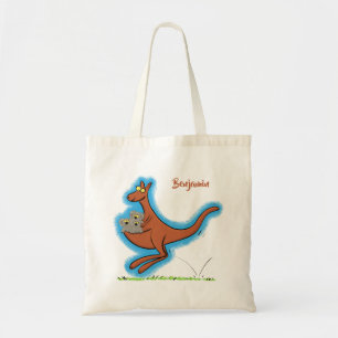 Cute kangaroo and koalas cartoon illustration トートバッグ