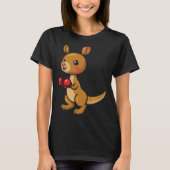 Cute Kangaroo Boxing I Kangaroos Animal Friend Mar Tシャツ (正面)