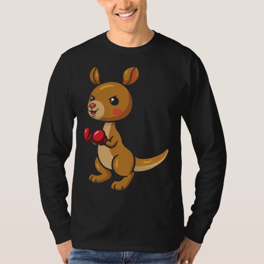 Cute Kangaroo Boxing I Kangaroos Animal Friend Mar Tシャツ (正面)