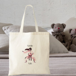 Cute Karate Girl Martial Arts  トートバッグ