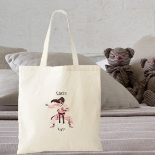 Cute Karate Girl Martial Arts トートバッグ