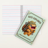 Cute Kawaii 3D Clay Monster Explorer Camping Noteb ノートブック (内側)
