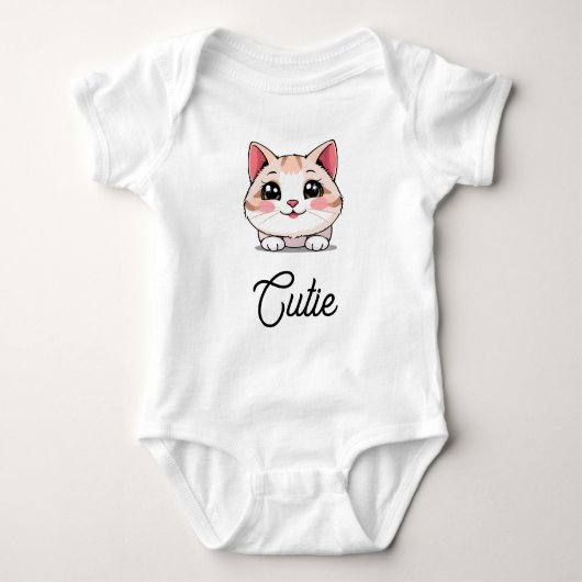 Cute Kawaii Animal Baby Bodysuit ベビーボディスーツ (正面)