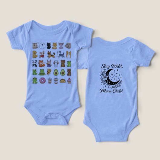 Cute Kawaii Animal Sticker Sheet – Adorable Pets & (デザイン正面&裏面)