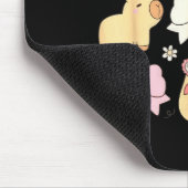 Cute Kawaii Animals And Nk Coquette Bows Aesthetic マウスパッド (コーナー)