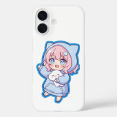 Cute Kawaii Anime Girl Sticker Case-Mate iPhoneケース (裏面)
