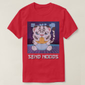 Cute Kawaii Anime WhiteTiger Ramen SendNoods Retro Tシャツ (デザイン正面)