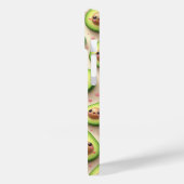 Cute Kawaii Avocado and Pink Hearts Pattern Sweet  Case-Mate iPhoneケース (裏面 / 左)