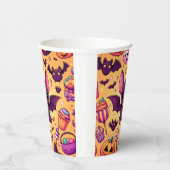 Cute kawaii bat candy halloween 紙コップ (右)