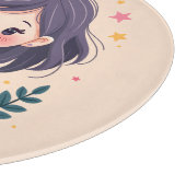 Cute Kawaii "Be Kind" Illustration カッティングボード (角)