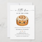Cute Kawaii Bun in the Oven Baking Baby Shower 招待状 (正面)