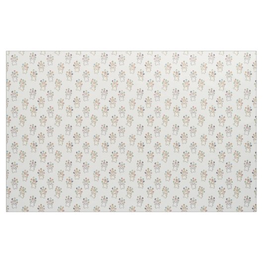 Cute Kawaii Bunny ファブリック (ファットクウォーター)