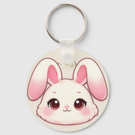 Cute Kawaii Bunny Face Keychain キーホルダー