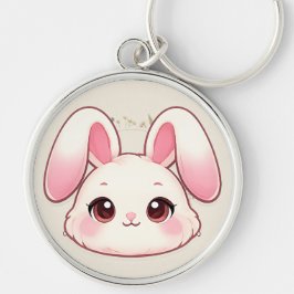 Cute Kawaii Bunny Face Keychain キーホルダー