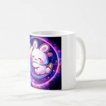 Cute Kawaii Bunny Galaxy Mug