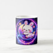 Cute Kawaii Bunny Galaxy Mug コーヒーマグカップ (中央)