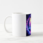 Cute Kawaii Bunny Galaxy Mug コーヒーマグカップ (左)