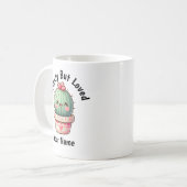 Cute Kawaii Cactus Prickly But Loved Coffee Mug コーヒーマグカップ (正面左)