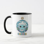 Cute Kawaii Cancer Zodiac Sign マグカップ (左)