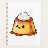 Cute Kawaii Caramel Pudding Dessert Character プランナー手帳 (正面)