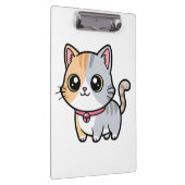 Cute Kawaii Cartoon Kitten Mascot クリップボード (右)