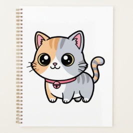Cute Kawaii Cartoon Kitten Mascot プランナー手帳