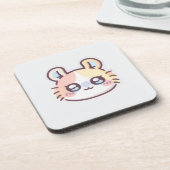 Cute Kawaii Cat  コースター (左側)