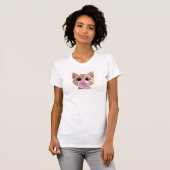 Cute Kawaii Cat Bubble Gum Design for Women Tシャツ (正面フル)