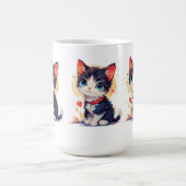 Cute Kawaii Cat for Cat Lovers Mug コーヒーマグカップ (中央)