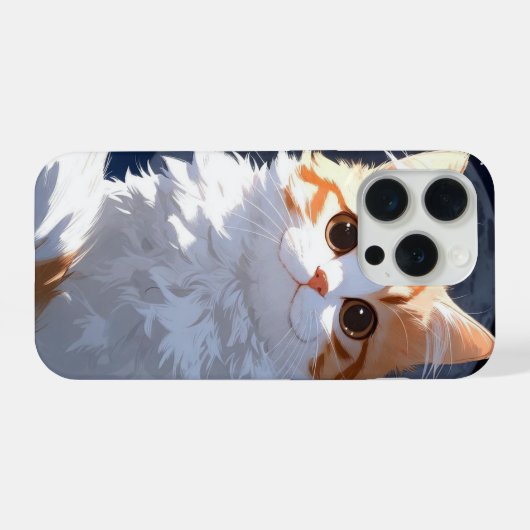 Cute Kawaii Cat iPhoneケース (裏面横)