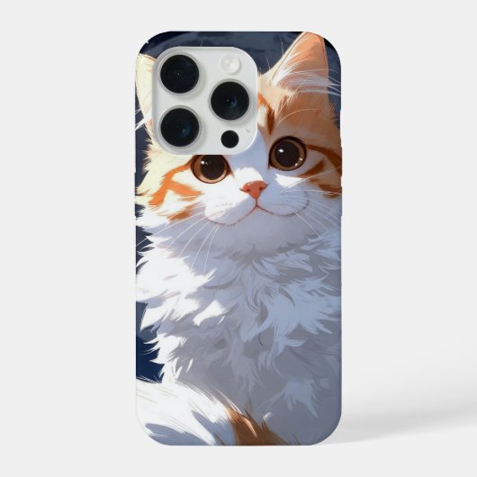 Cute Kawaii Cat iPhoneケース (裏面)