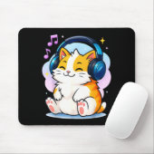 Cute Kawaii Cat Neko Funny Music Kitten Lover K-p  マウスパッド (マウス)