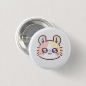 Cute Kawaii Cat Pin – Adorable Kitty Button Badge 缶バッジ (正面&裏面)