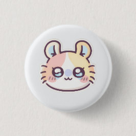 Cute Kawaii Cat Pin – Adorable Kitty Button Badge 缶バッジ
