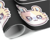 Cute Kawaii Cat Sticker – Adorable Kitty Aesthetic ラッピングペーパー (ロールコーナー)