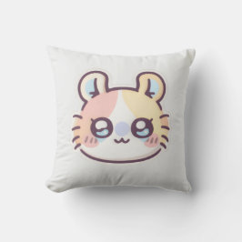 Cute Kawaii Cat Throw Pillow – Adorable Kitty  クッション