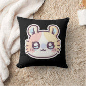 Cute Kawaii Cat Throw Pillow – Adorable Kitty  クッション (ブランケット)