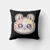 Cute Kawaii Cat Throw Pillow – Adorable Kitty  クッション (裏面)