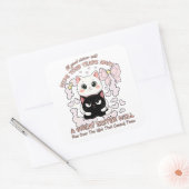 Cute Kawaii cats スクエアシール (封筒)