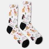 Cute Kawaii Cats & Christmas Decorations Socks ソックス (右)