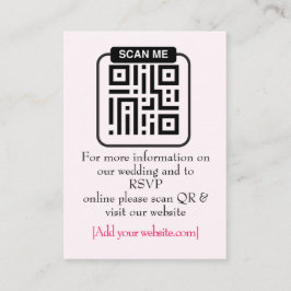 Cute Kawaii Cherry Couple Pink & Red Wedding  エンクロージャーカード