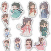 Cute Kawaii Chibi Character Stickers シール (正面)