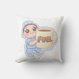 Cute Kawaii Chibi Nurse Giant Coffee Fuel  クッション