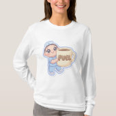 Cute Kawaii Chibi Nurse Giant Coffee Fuel  Tシャツ (正面)
