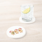 Cute Kawaii Christmas Ducks | Festive Holiday  コースター (側面)