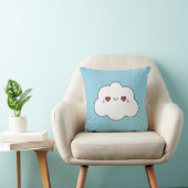 Cute Kawaii Cloud Heart Eyes Nursery Birthday Gift クッション (椅子)